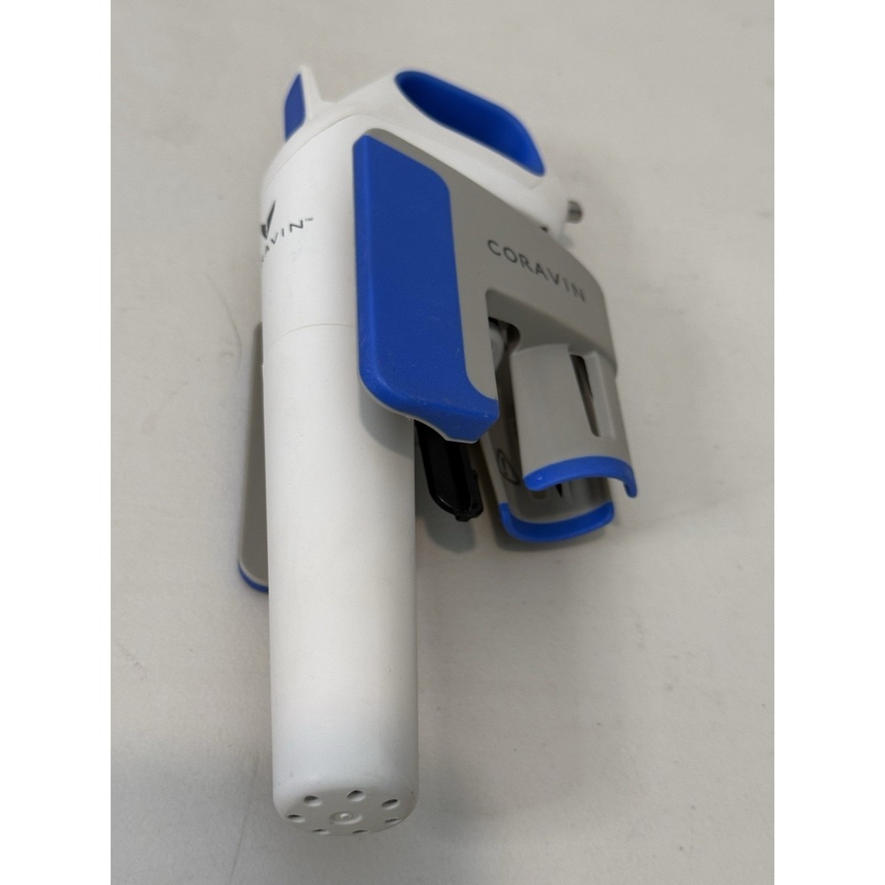 Coravin Model One Wine Bottle Opener Preservation System White Blue Preserver